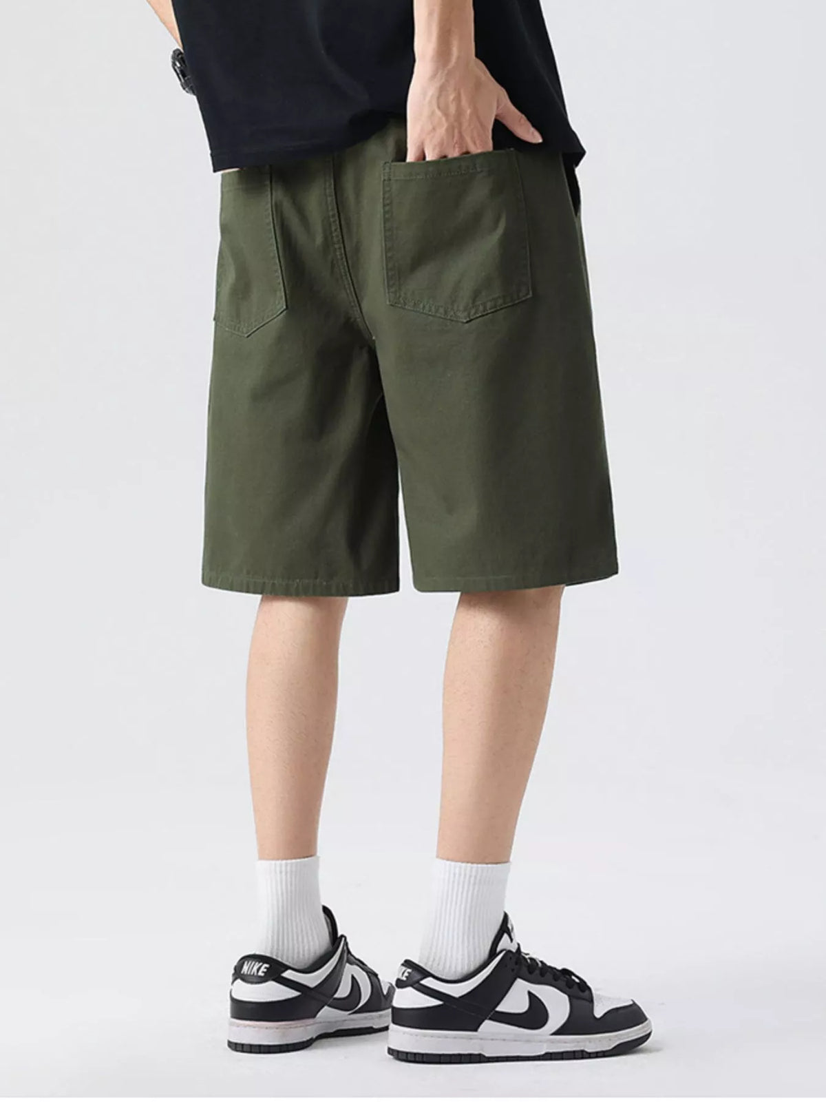Men's Full Size Wide-Leg Shorts Plus Size, view 4