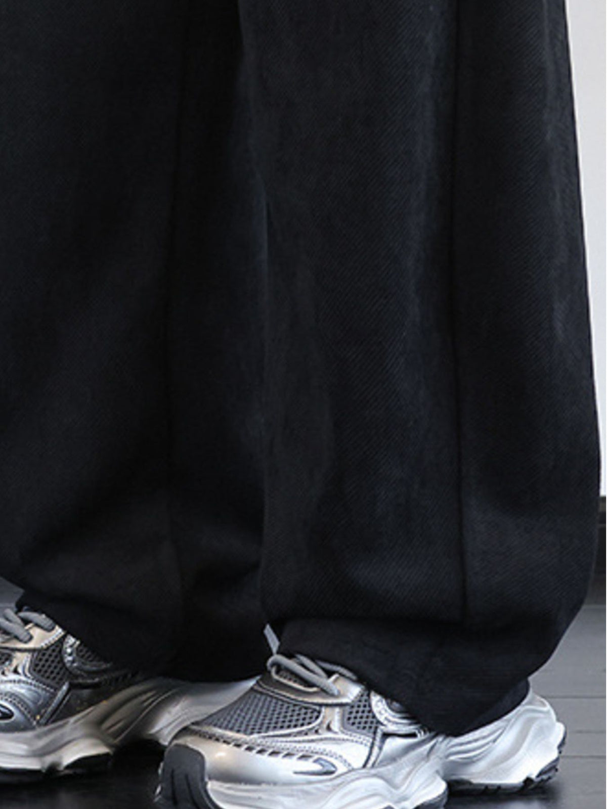 Men's Plus Size Vintage Washed Wide Leg Pants, view 2
