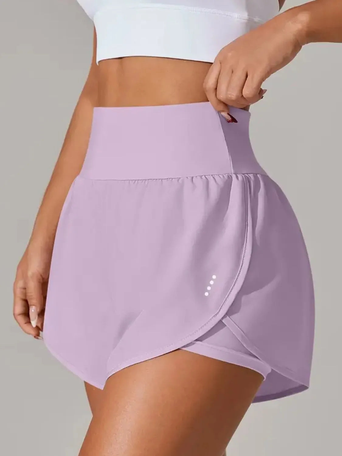 Pocketed High Waist Active Shorts - Lilixa.store