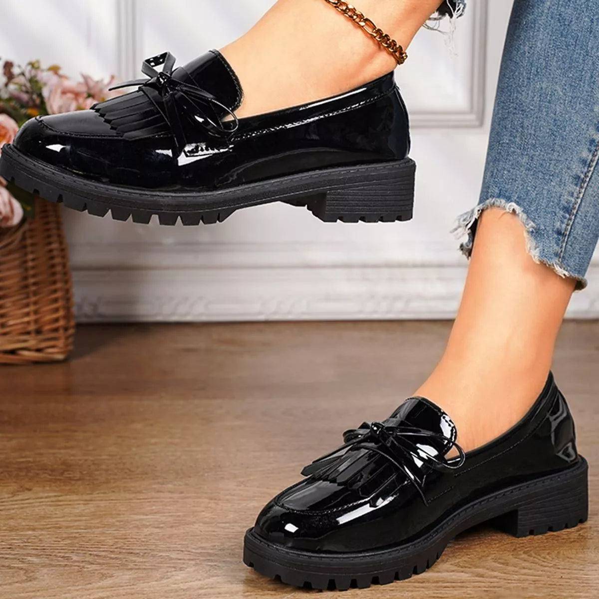 Round Toe Slip-Ons, view 9