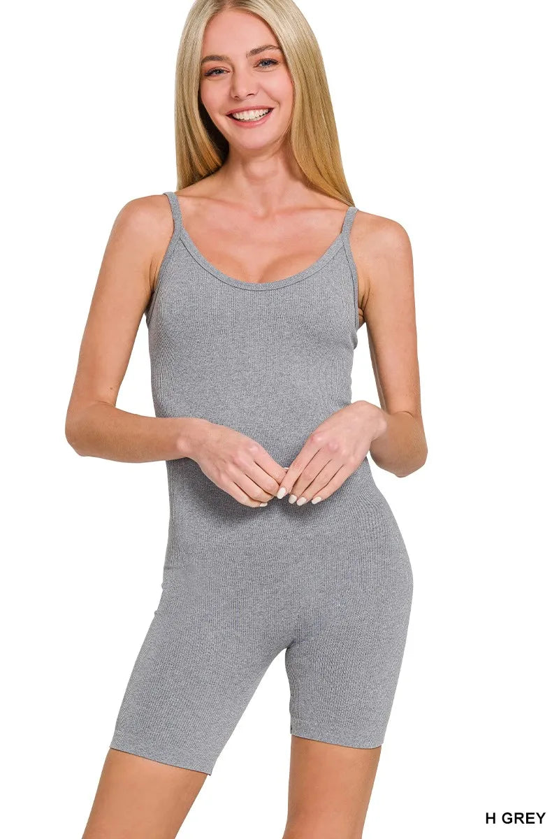 Zenana Ribbed Seamless Bodysuit - Lilixa.store