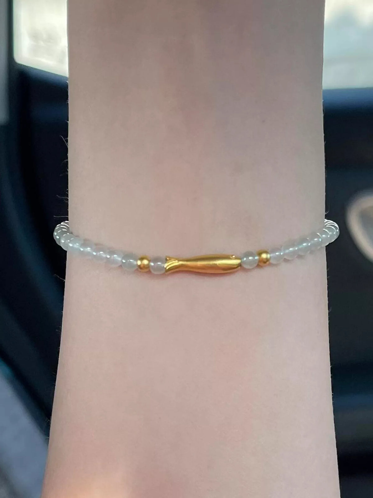 18K Gold-Plated Fish Beaded Bracelet - Lilixa.store