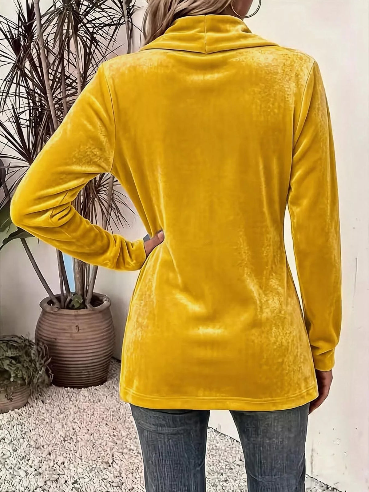 Full Size Velvet Open-Front Cardigan Plus Size - Lilixa.store