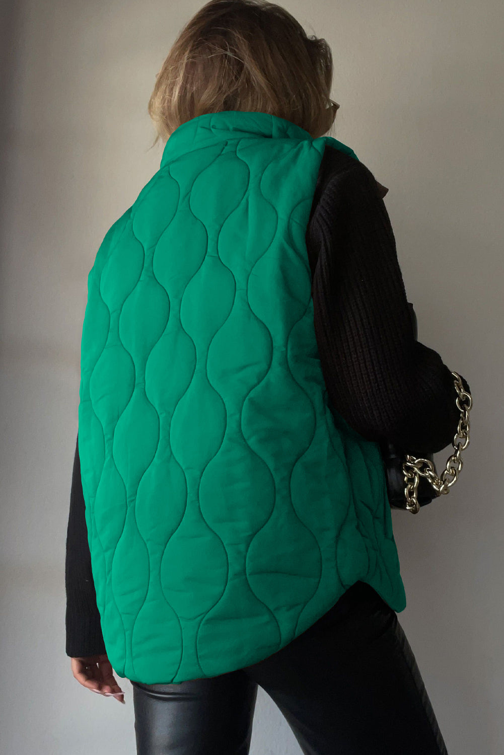 Collared Neck Vest with Pockets, view 5