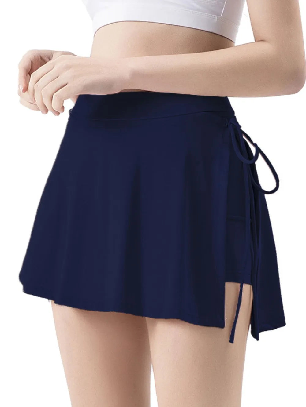 High Waist Active Skort with Pockets - Lilixa.store