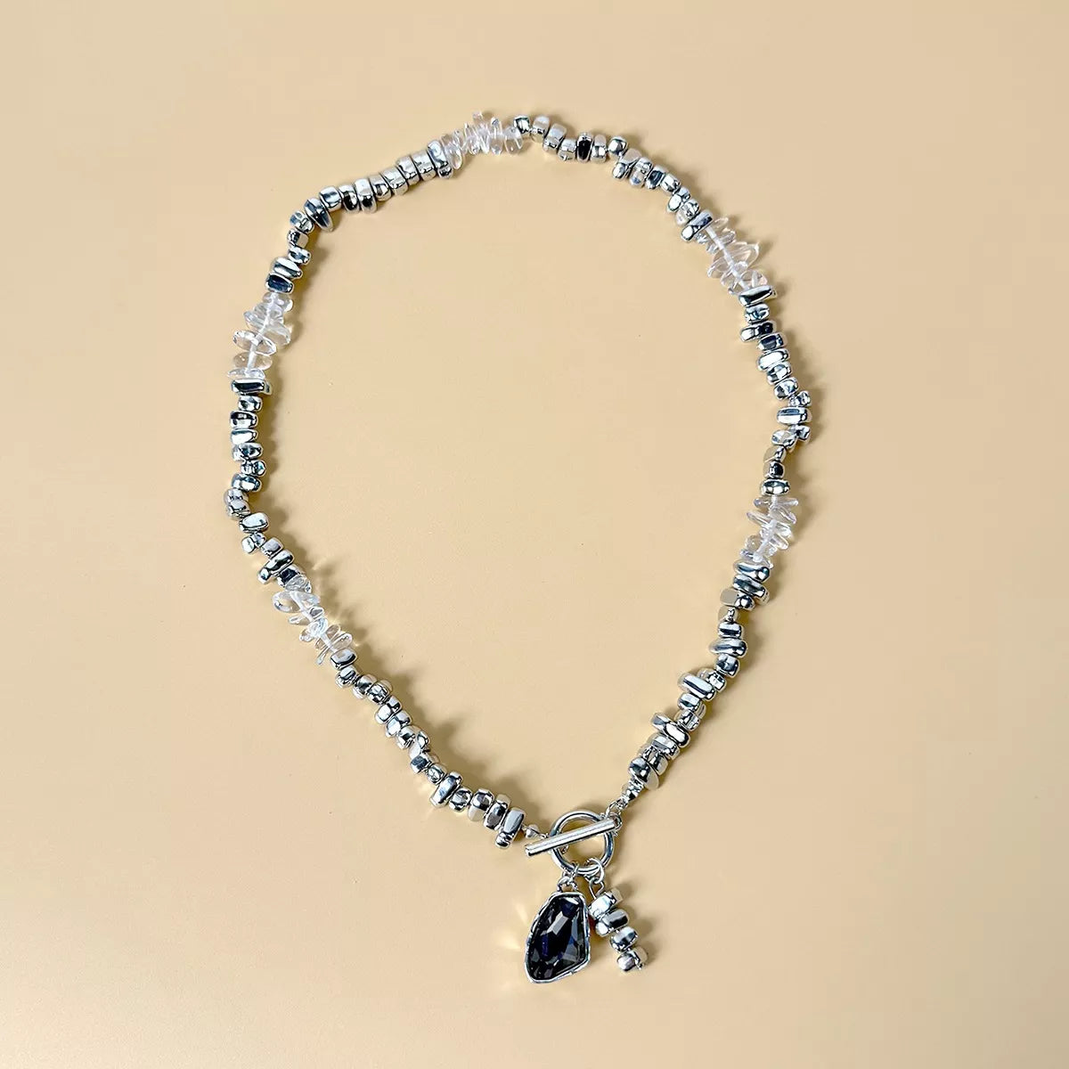 Chunky Gemstone Pendant Necklace - Lilixa.store