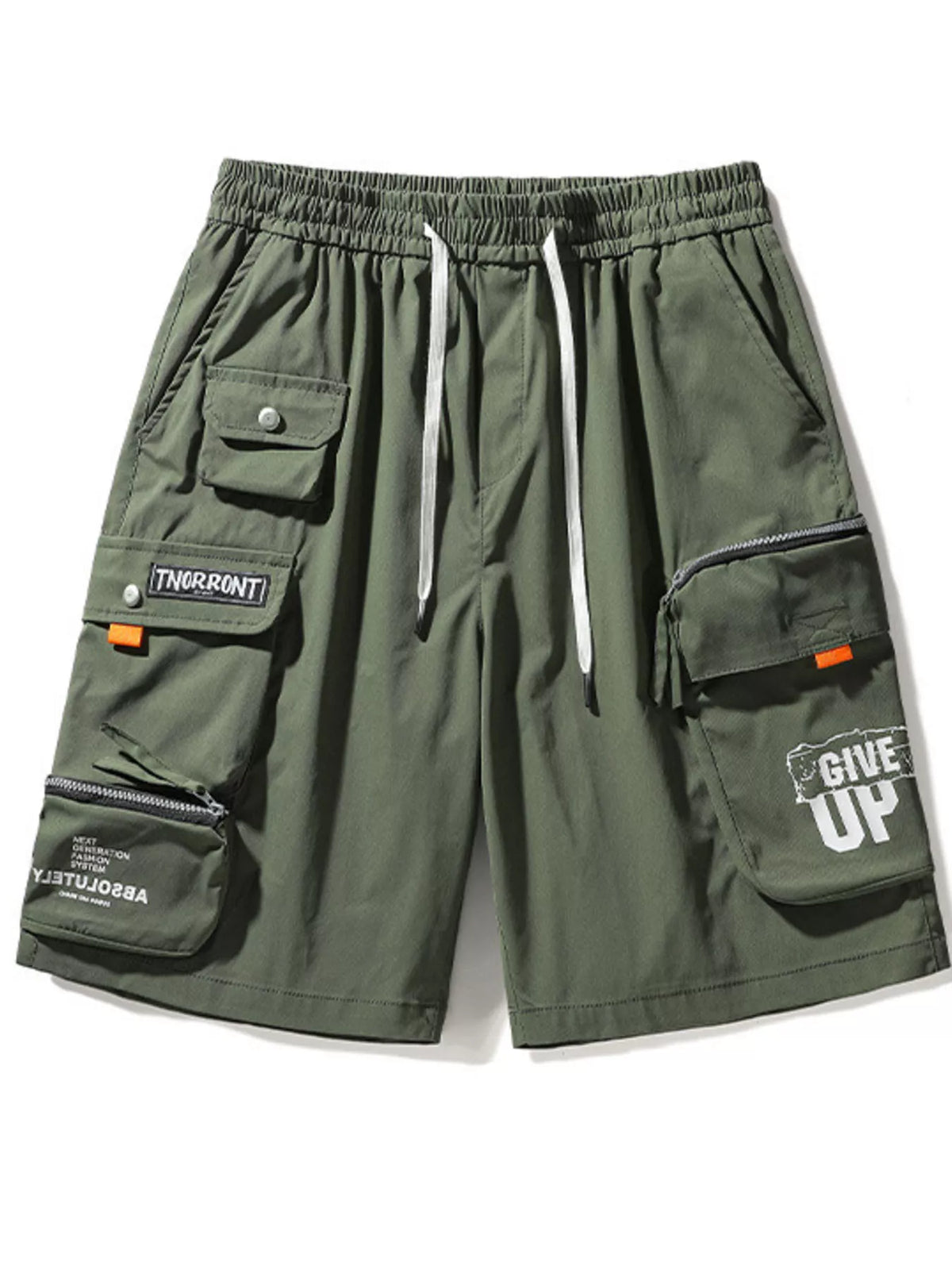 Men's Urban Style Multi-Pocket Cargo Shorts in Green