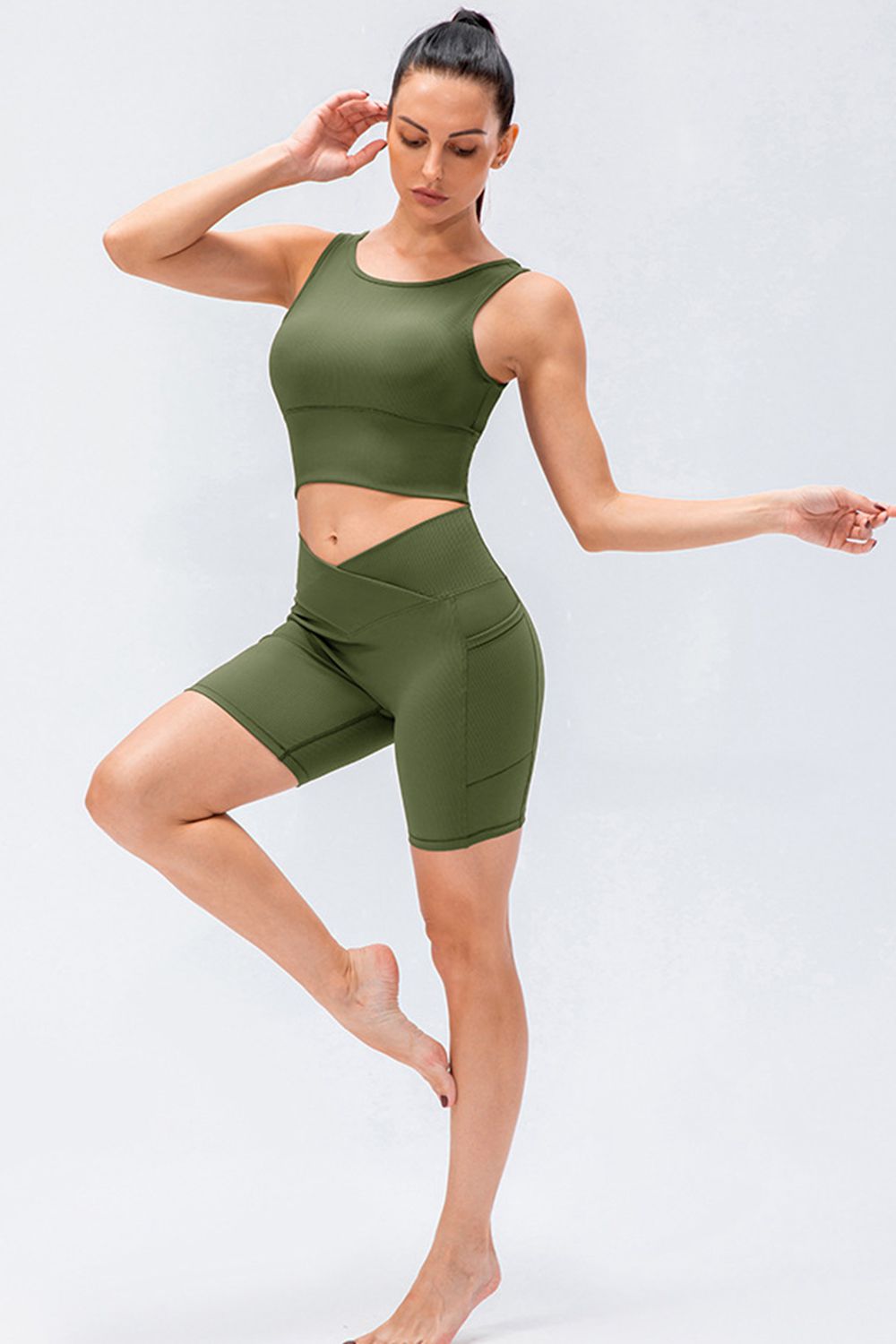 Slim Fit V-Waistband Sports Shorts - Lilixa.store