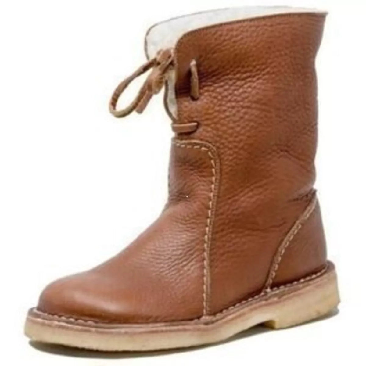 Round Toe Flats Boots - Lilixa.store
