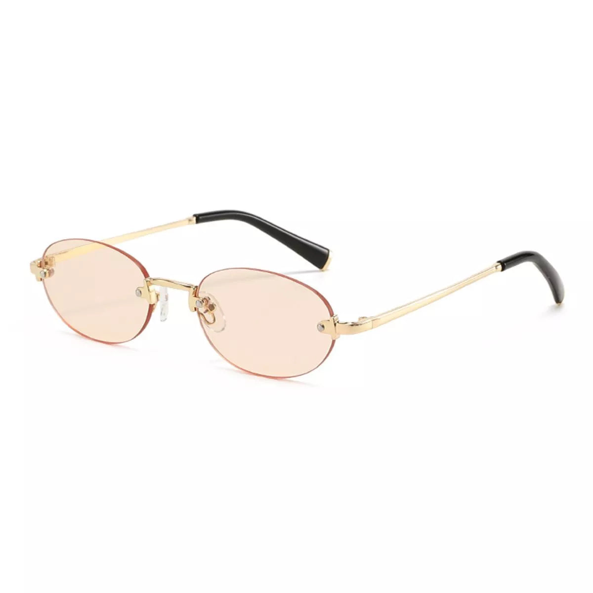 Vintage Oval Rimless Sunglasses - Lilixa.store
