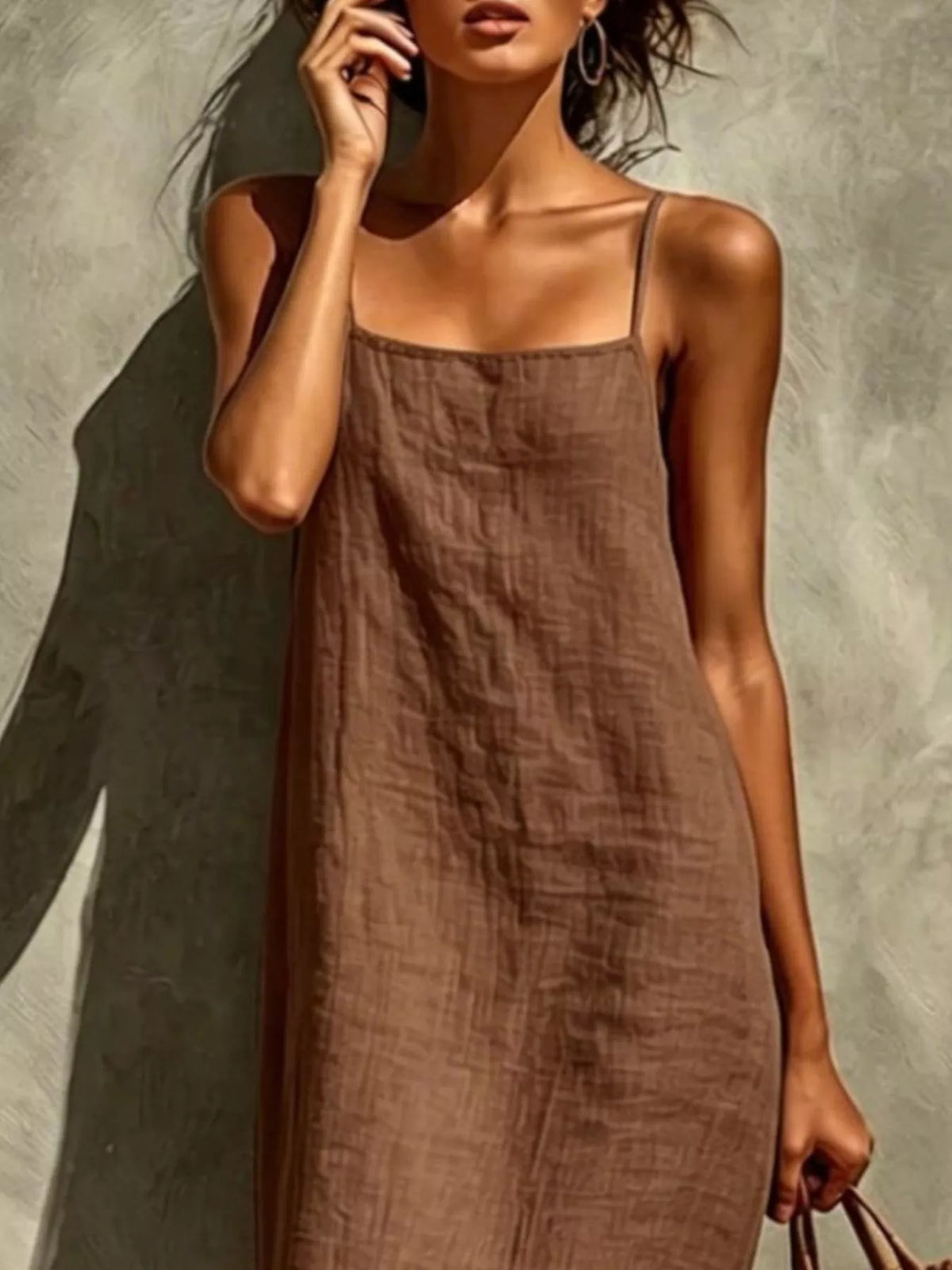 Sleeveless Linen Casual Maxi Dress - Lilixa.store