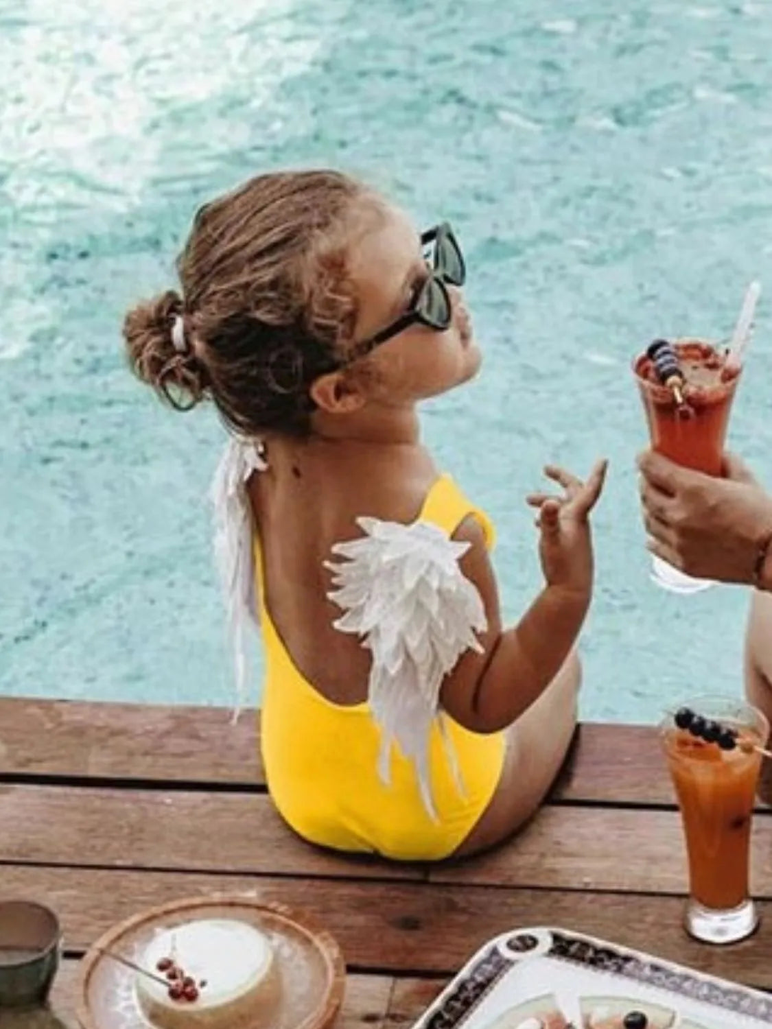 Backless Wide Strap Parent-Child Swimwear - Lilixa.store