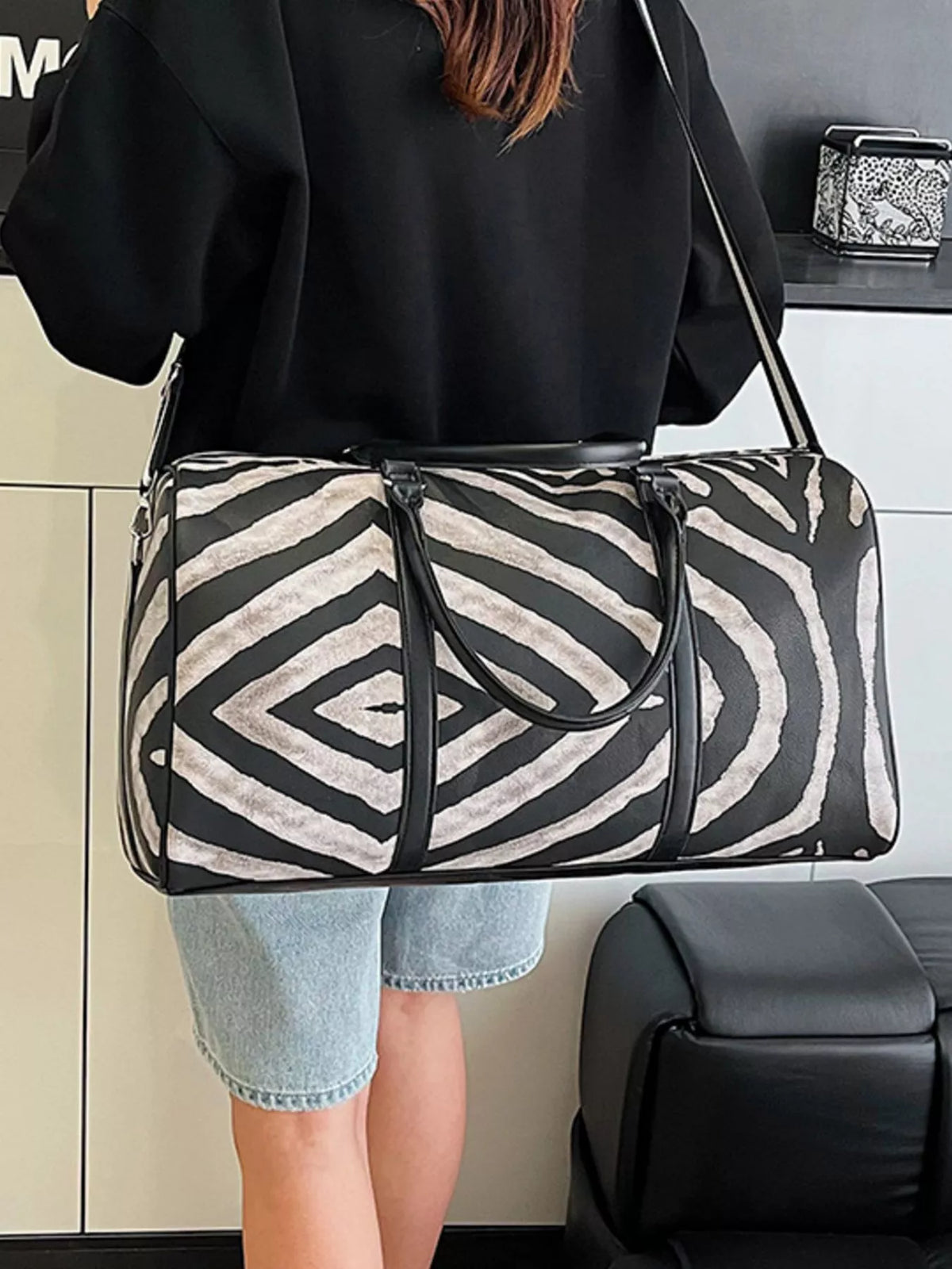 Zebra Print Duffle Bag - Lilixa.store