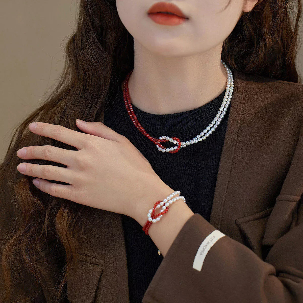 Double Layered Knot Necklace - Lilixa.store