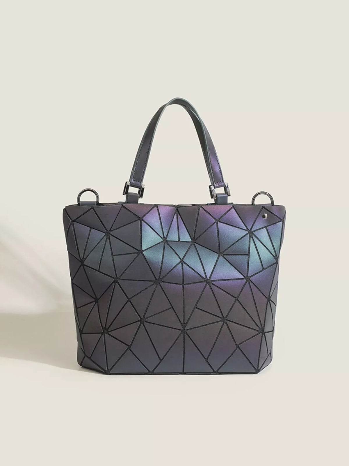 Geometric Modular Handbag in Dark Gray, view 6