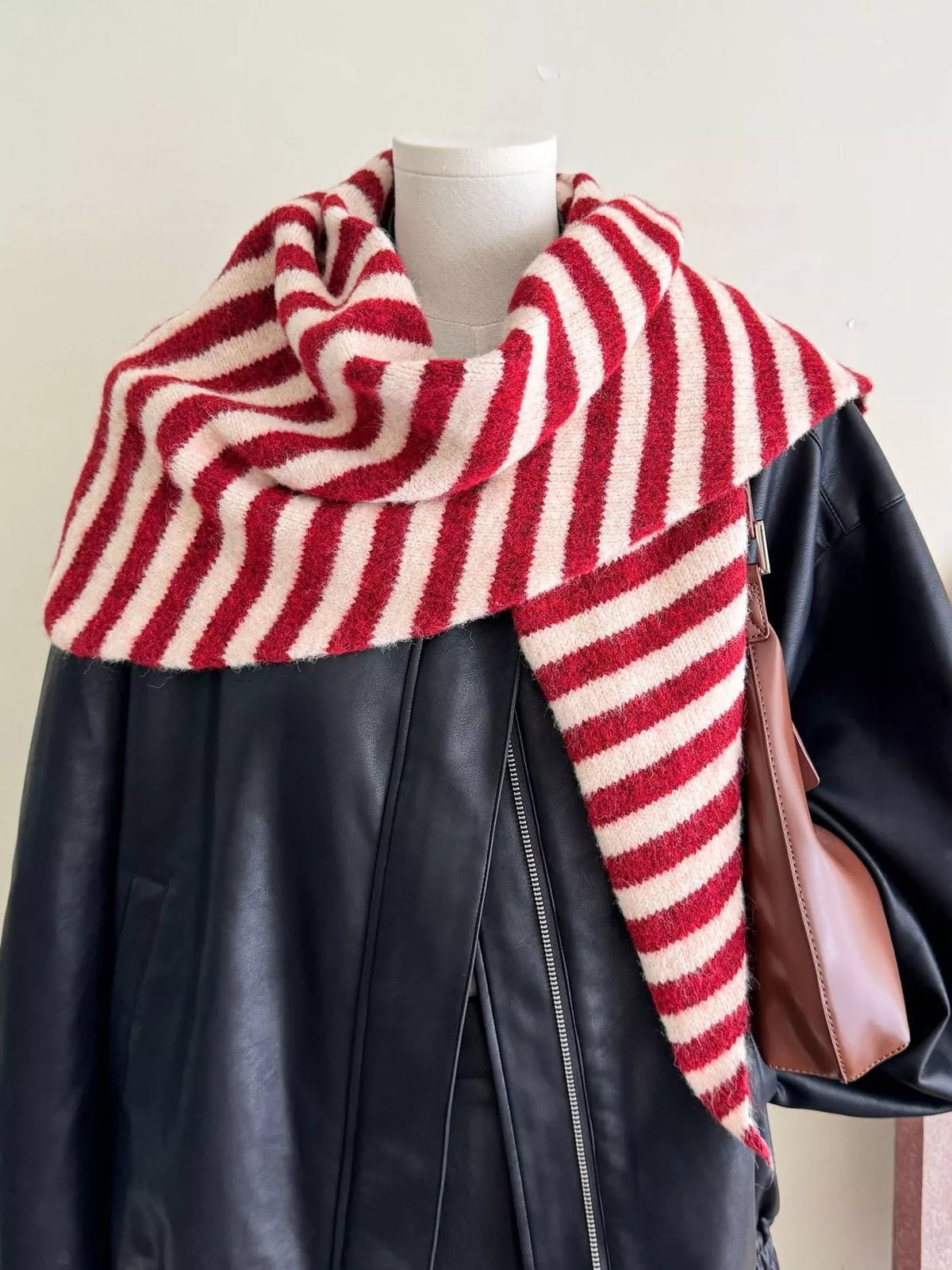 Striped Knitted Winter Scarf - Lilixa.store