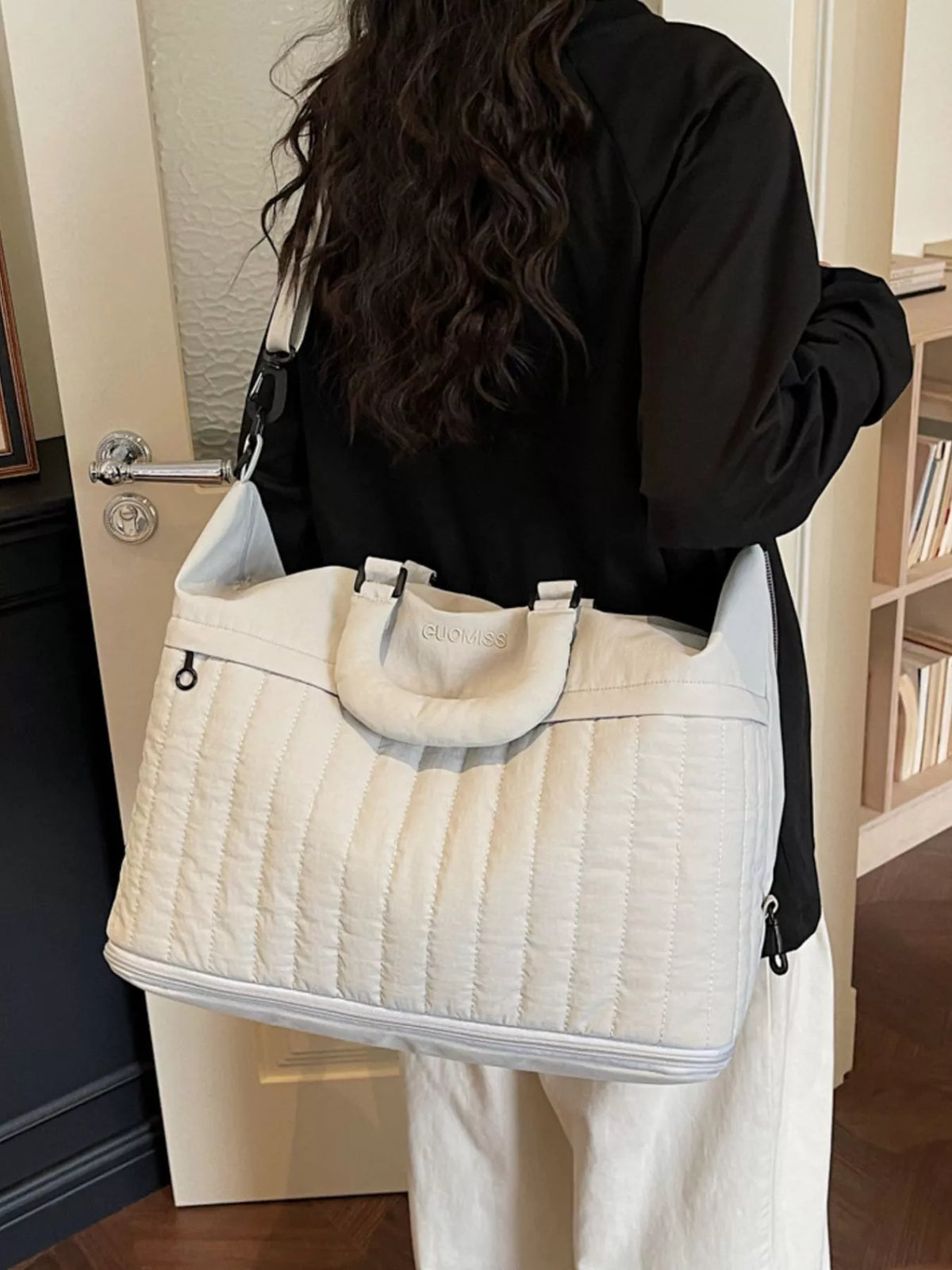 Quilted Nylon Travel Bag