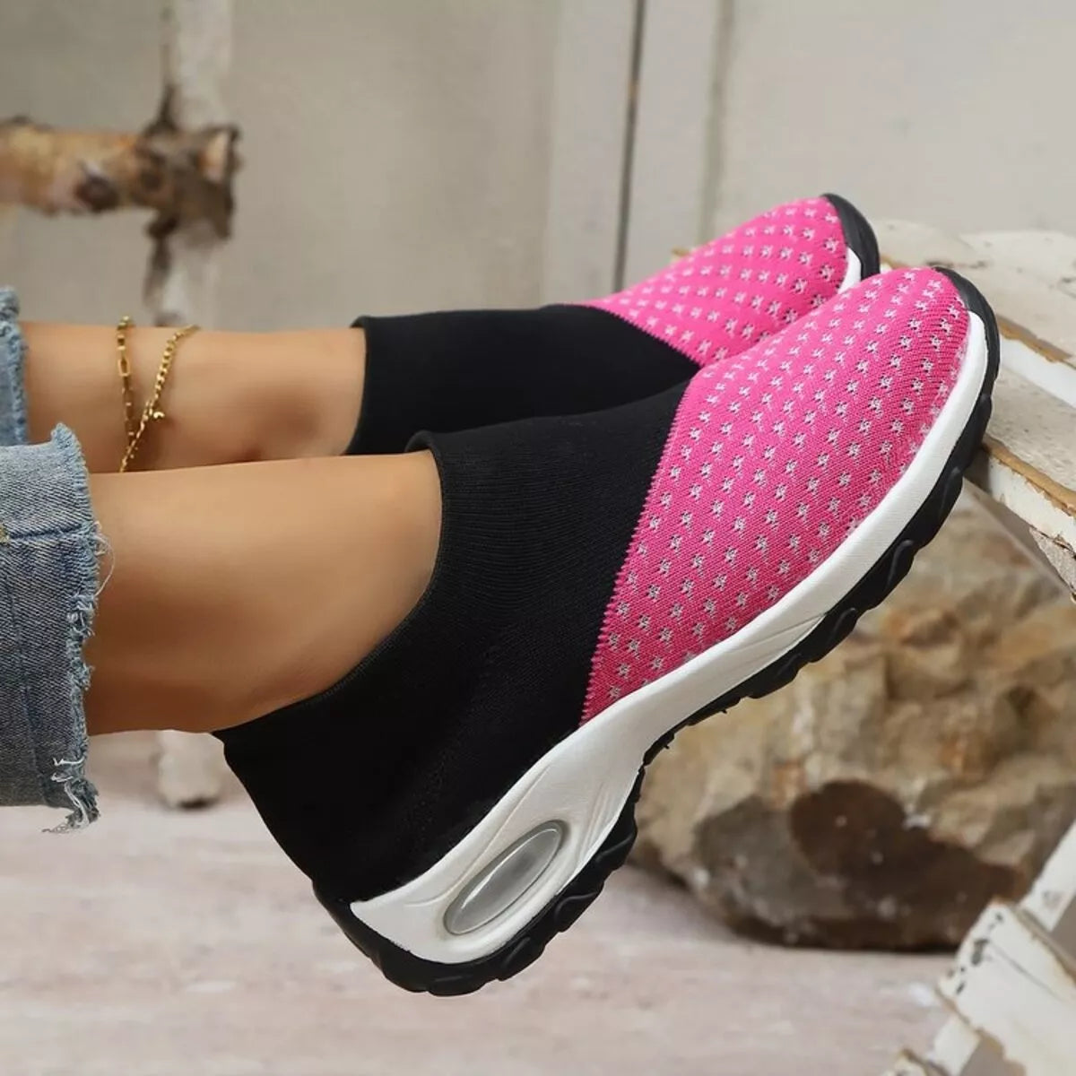 Color Block Mesh Athletic - Lilixa.store