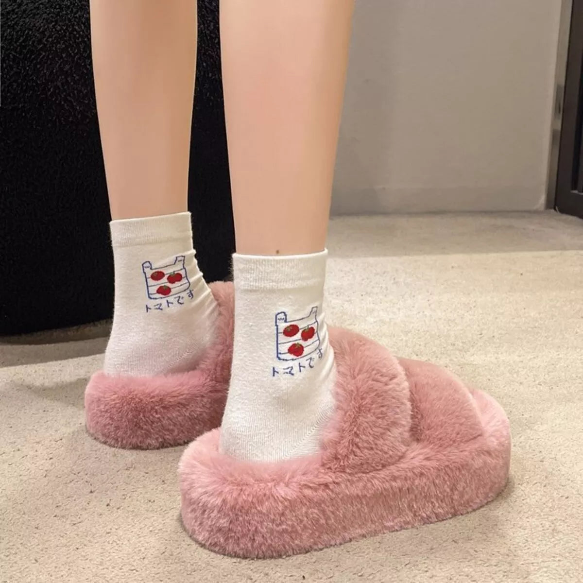 Fuzzy Open Toe Slippers - Lilixa.store