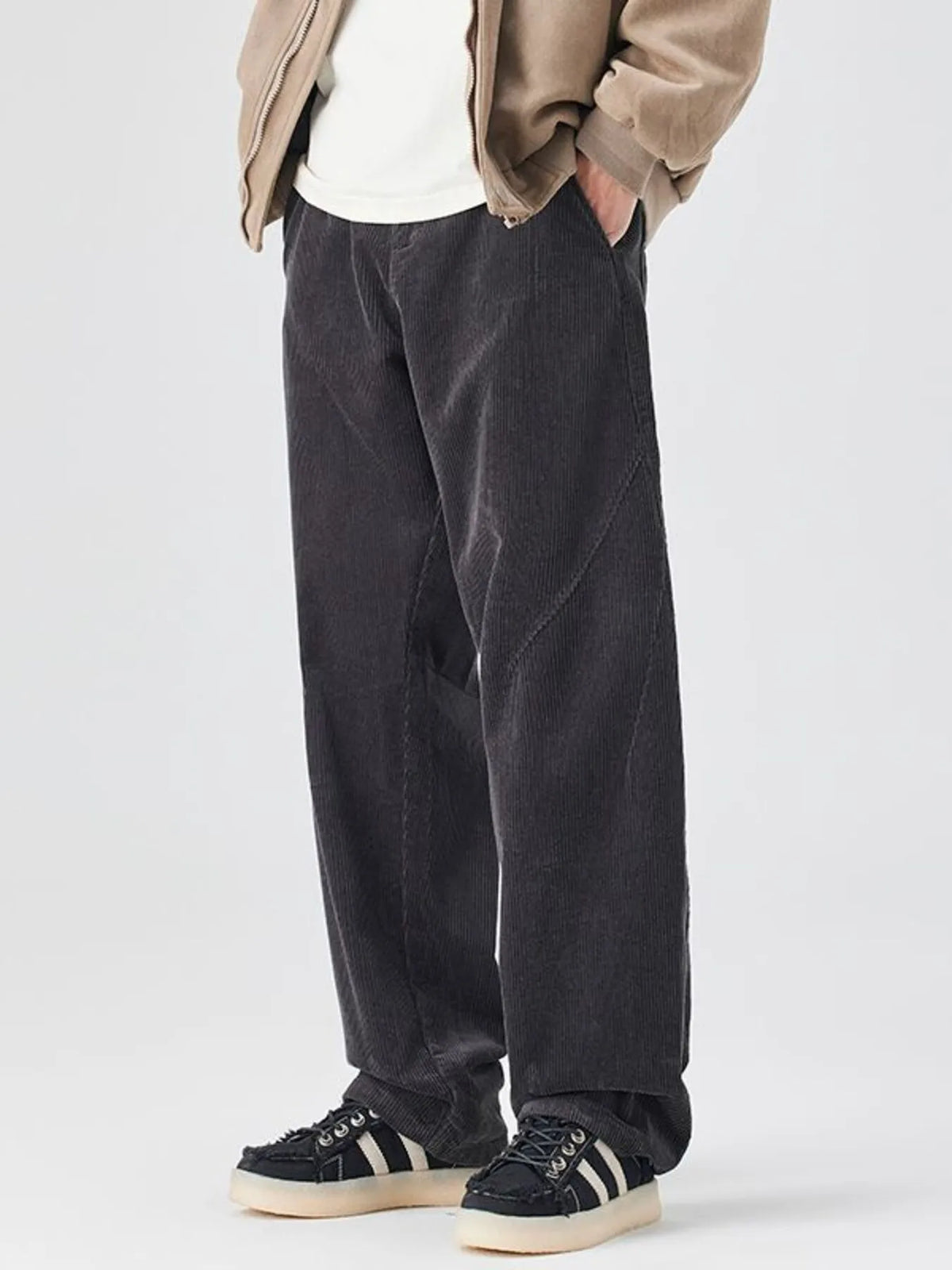 Men's Plus Size Relaxed Fit Corduroy Pants, view 4