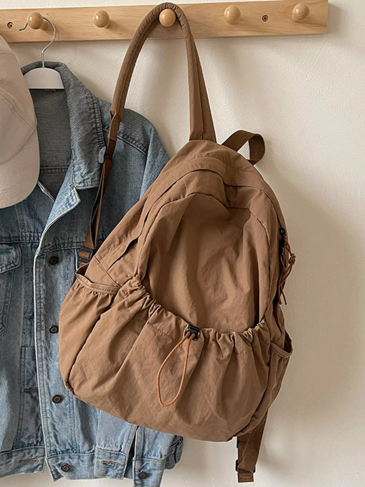 Casual Lightweight Drawstring Backpack Bag - Lilixa.store