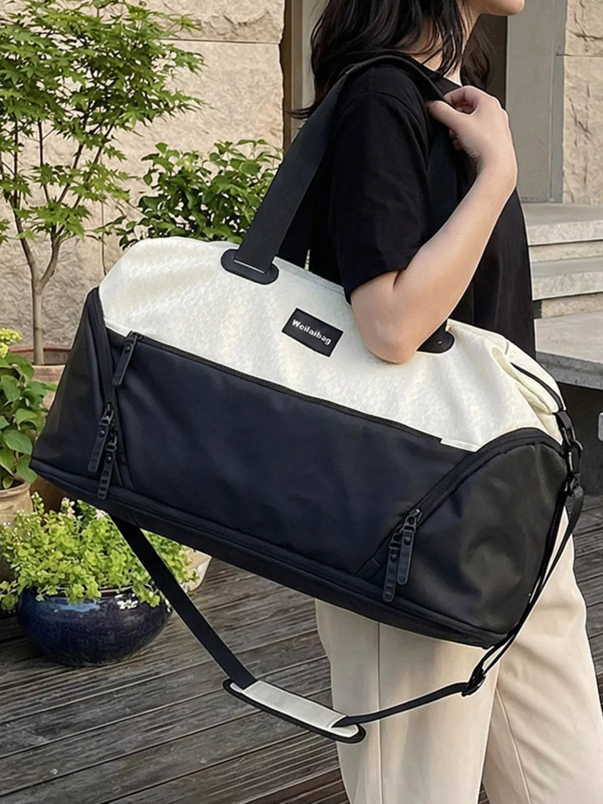 Two-Tone Duffle Bag - Lilixa.store