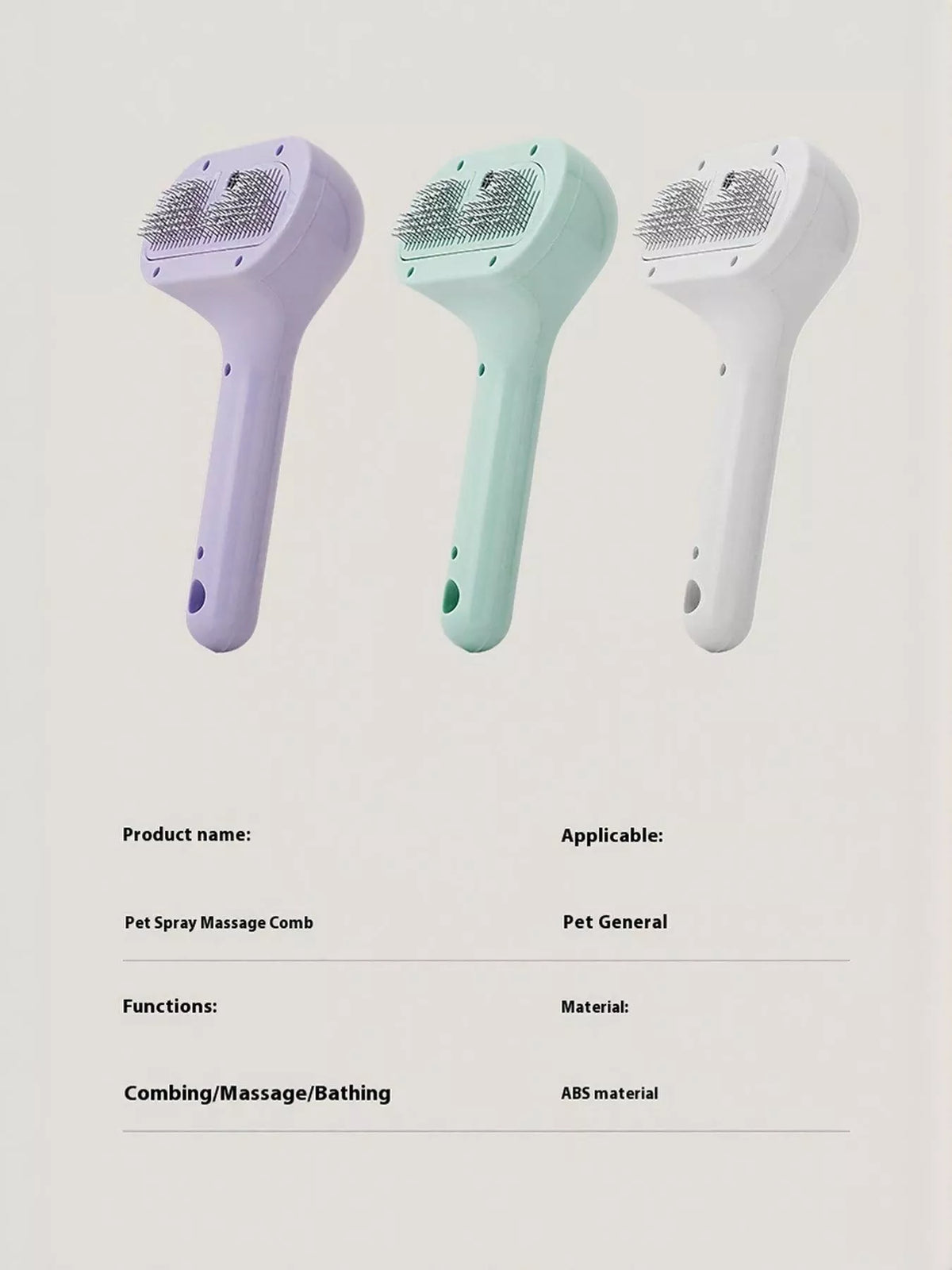 One-Touch Spray Pet Hair Remover Comb - Lilixa.store