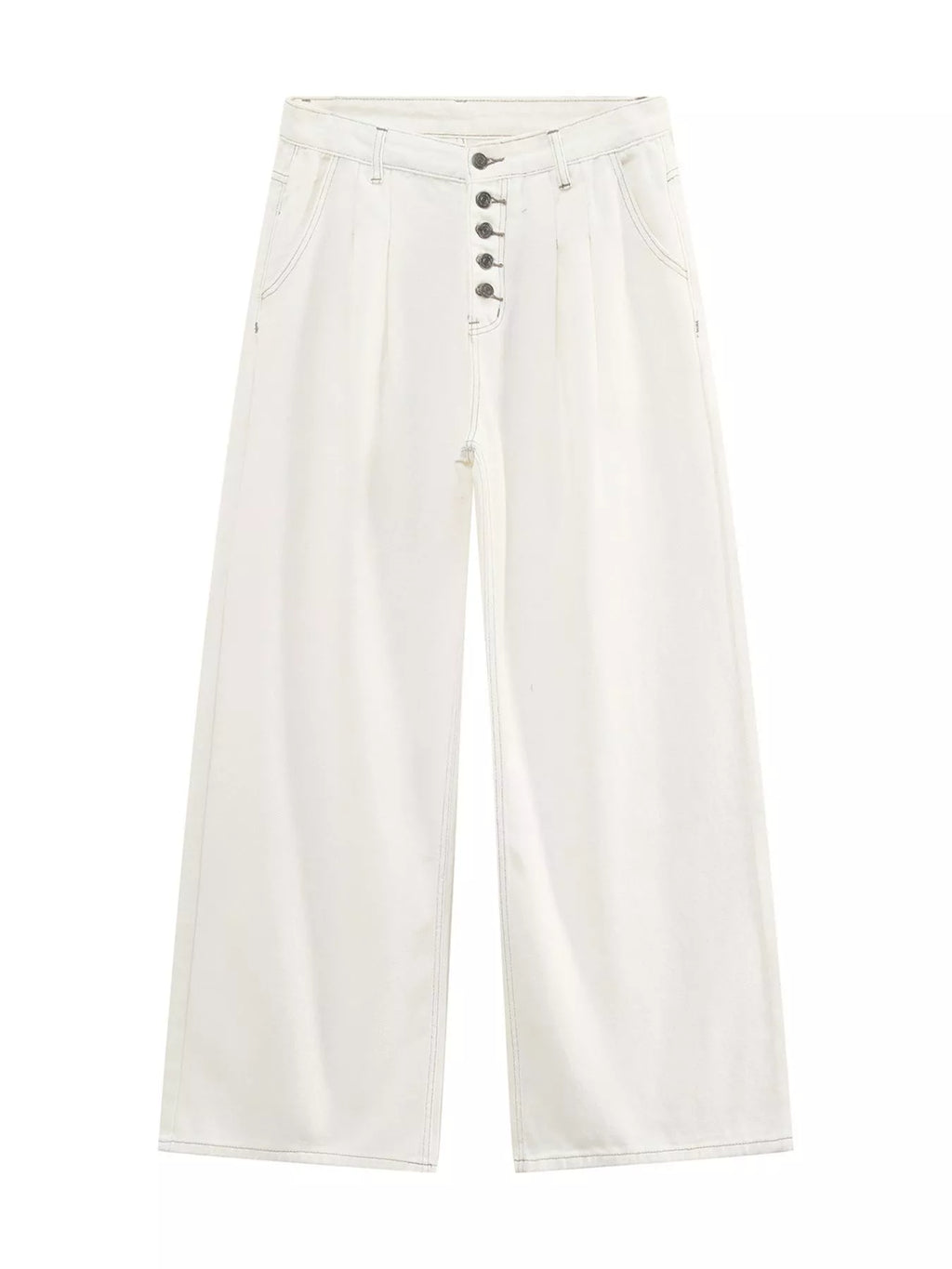 Men's Button-Fly Wide Leg Jeans - Lilixa.store