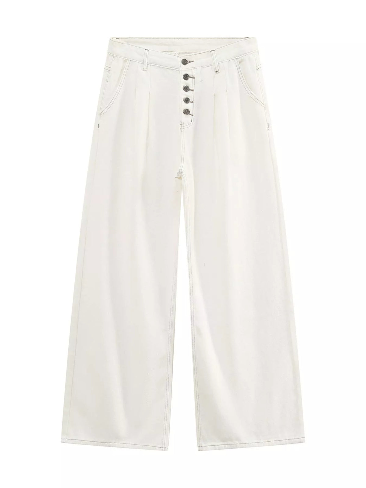 Men's Button-Fly Wide Leg Jeans - Lilixa.store