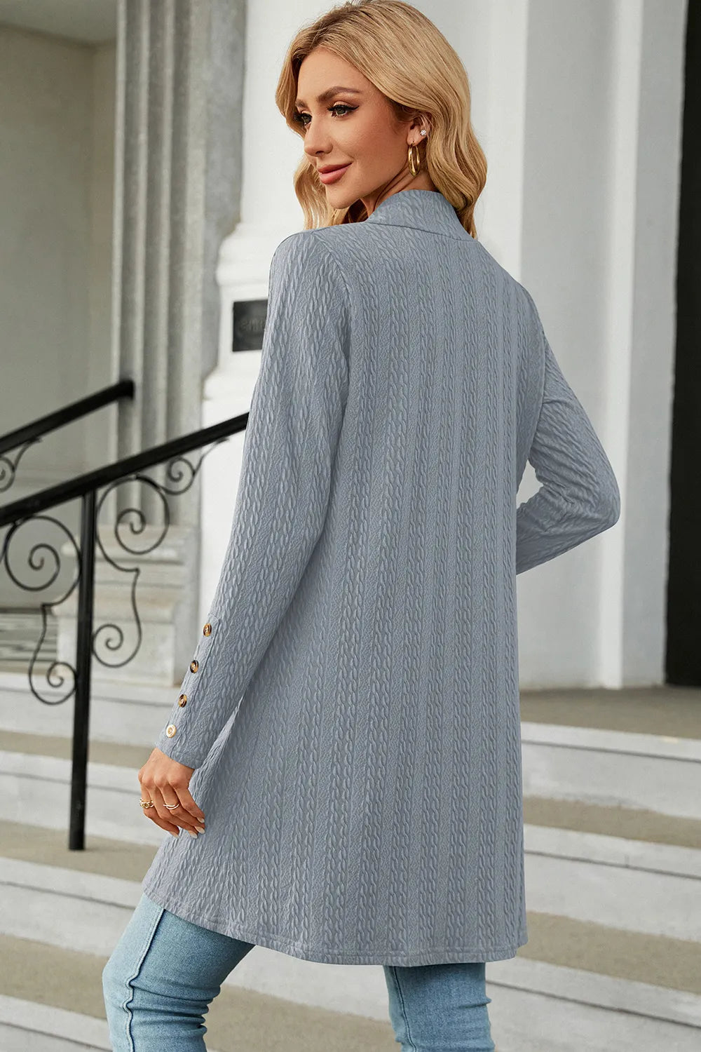 Open Front Long Sleeve Cardigan, view 10