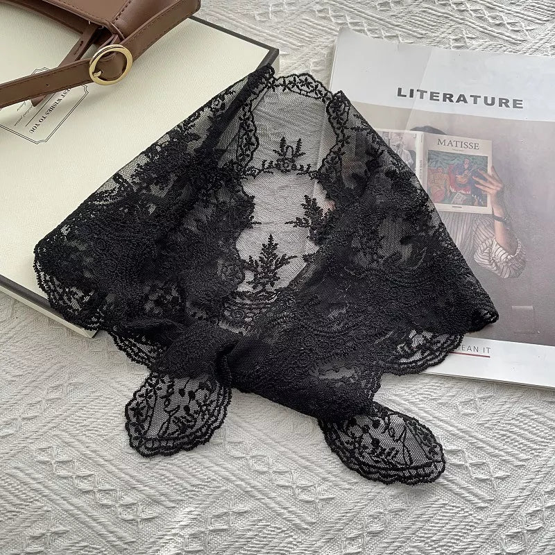 Elegant Lace Sheer Scarf - Lilixa.store