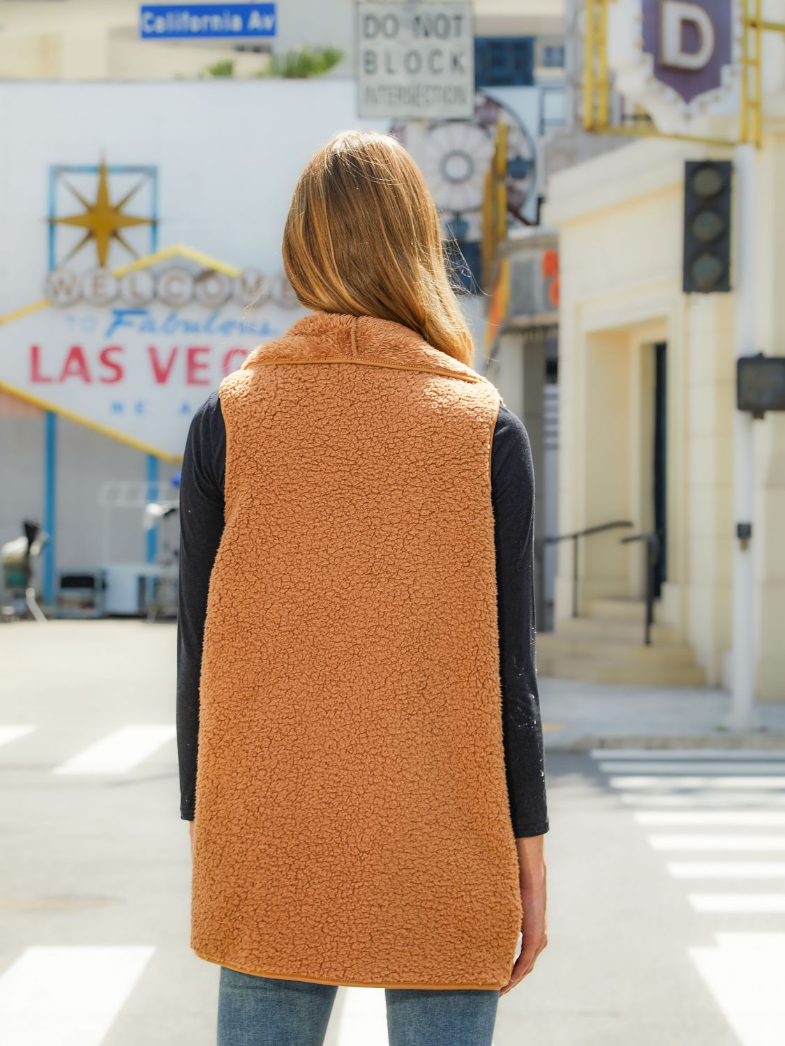 Open Front Collared Vest, view 2