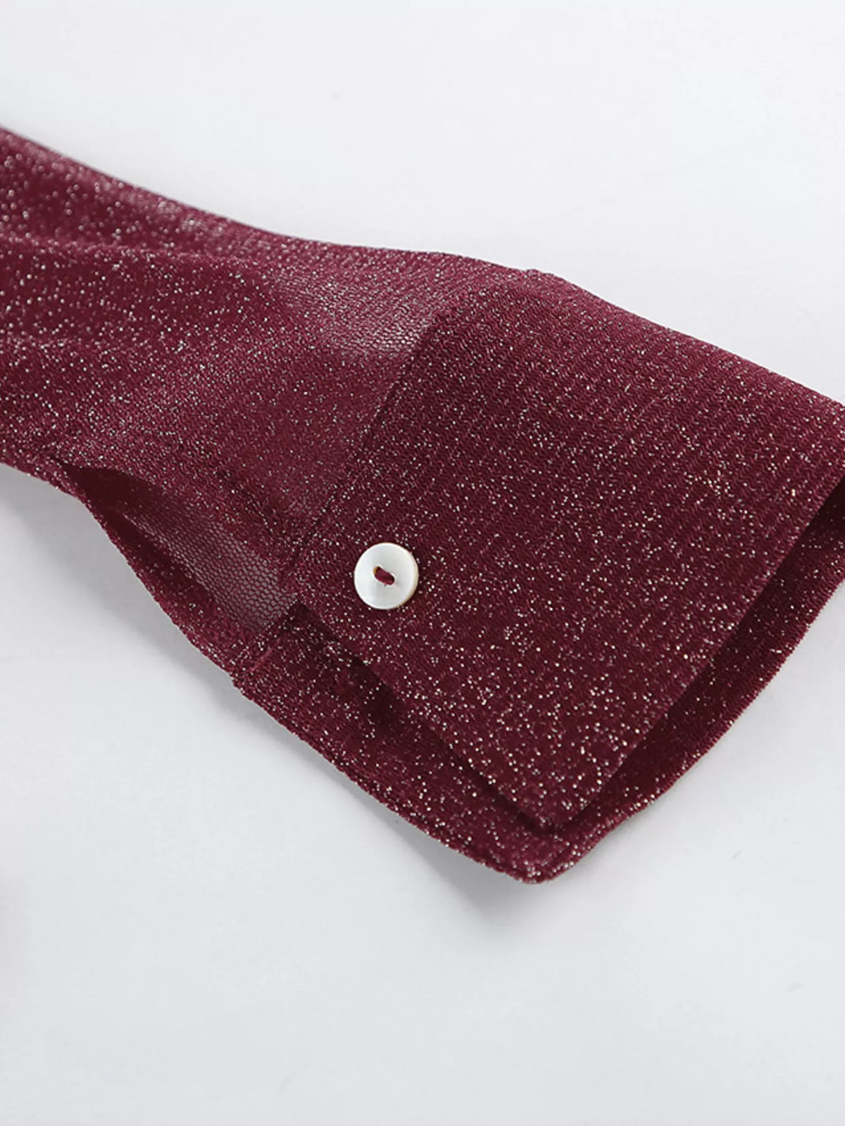 Button Down Long Sleeve Shirt with Scarf, view 11