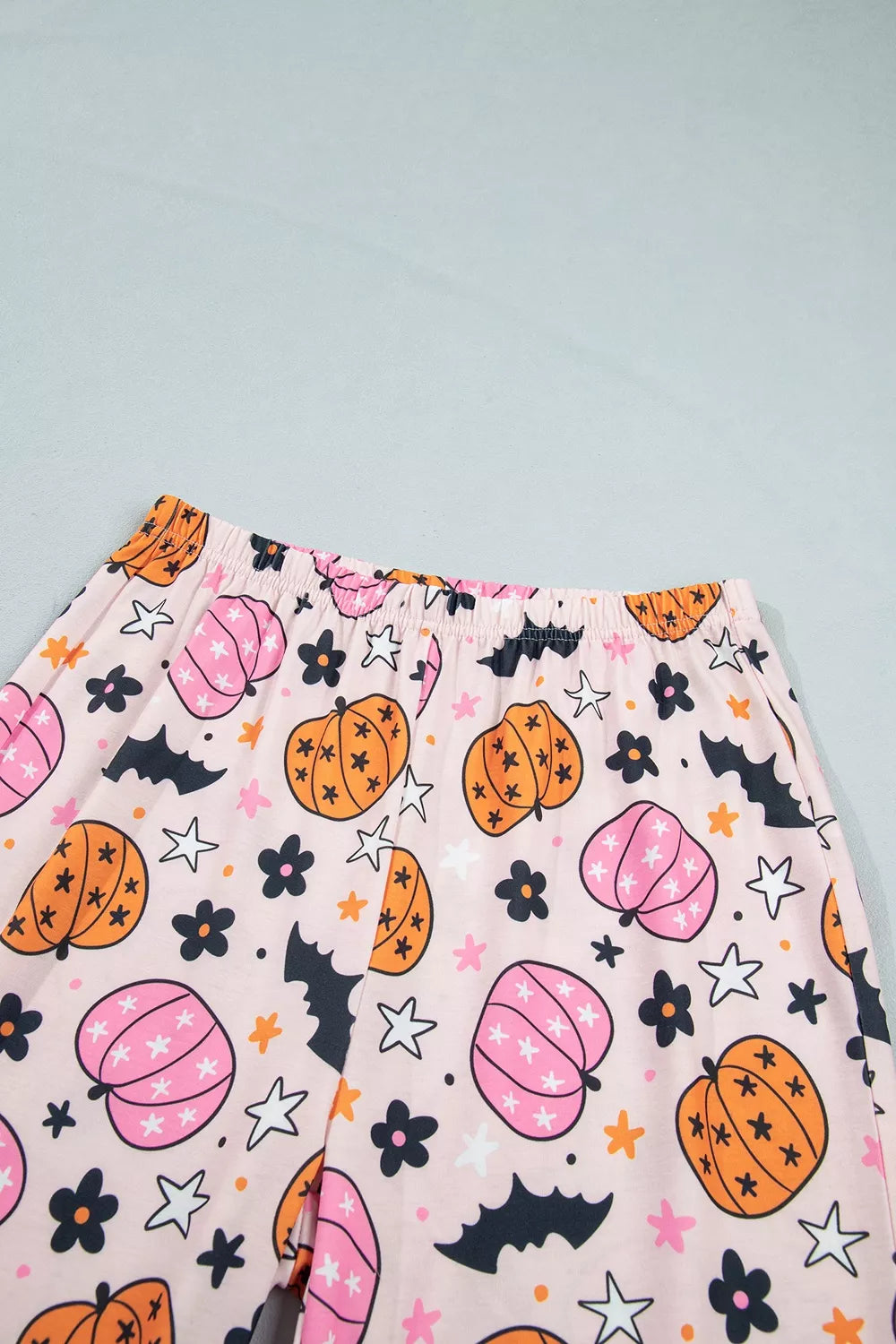 Halloween Pumpkin Print Long Sleeve Home Wear Lounge Set - Lilixa.store