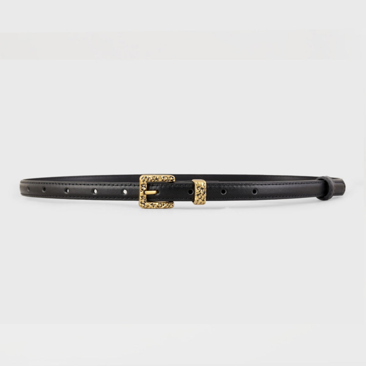 Skinny Leather Belt with Buckle - Lilixa.store