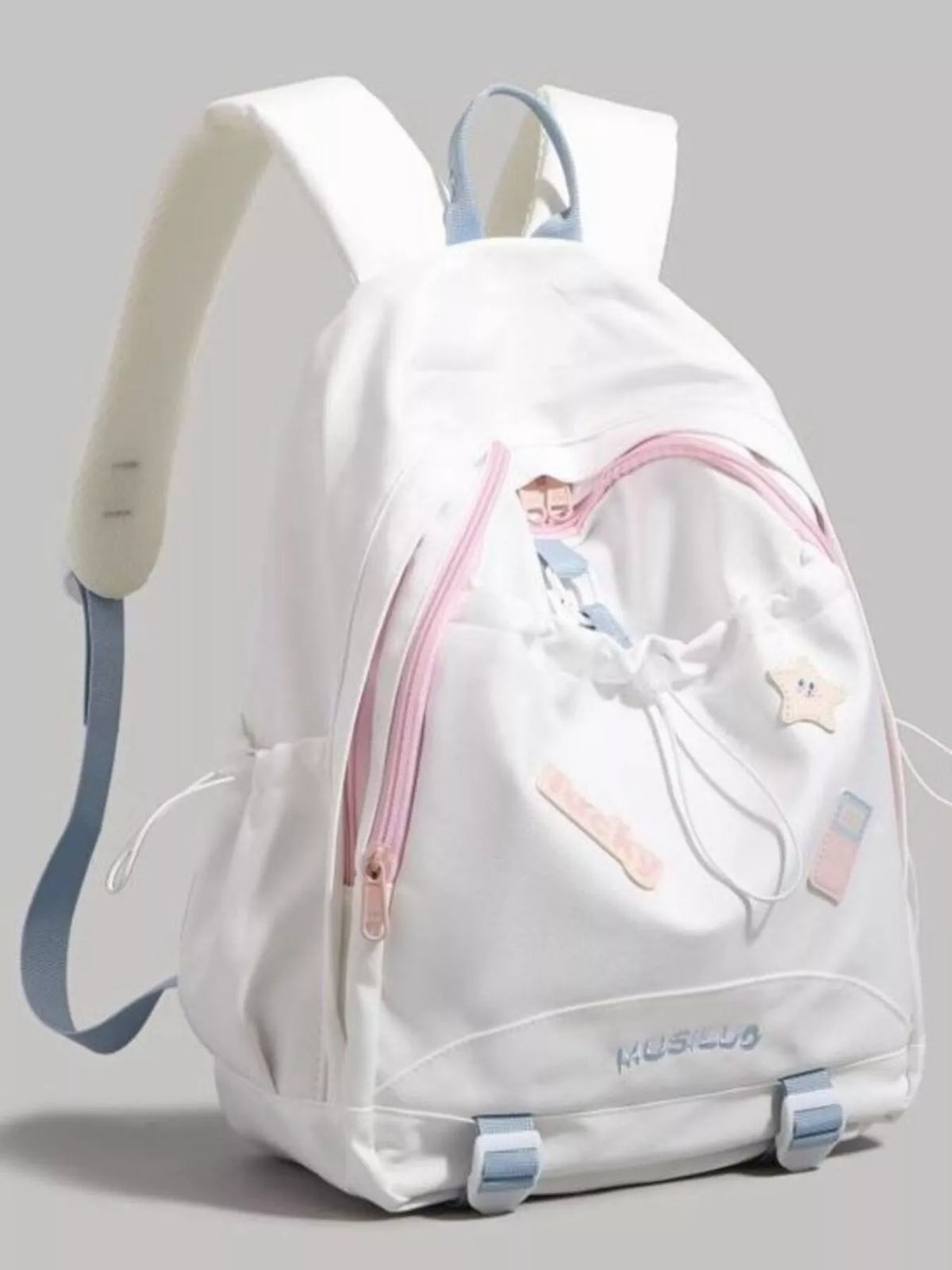 Drawstring Contrast Backpack Bag - Lilixa.store