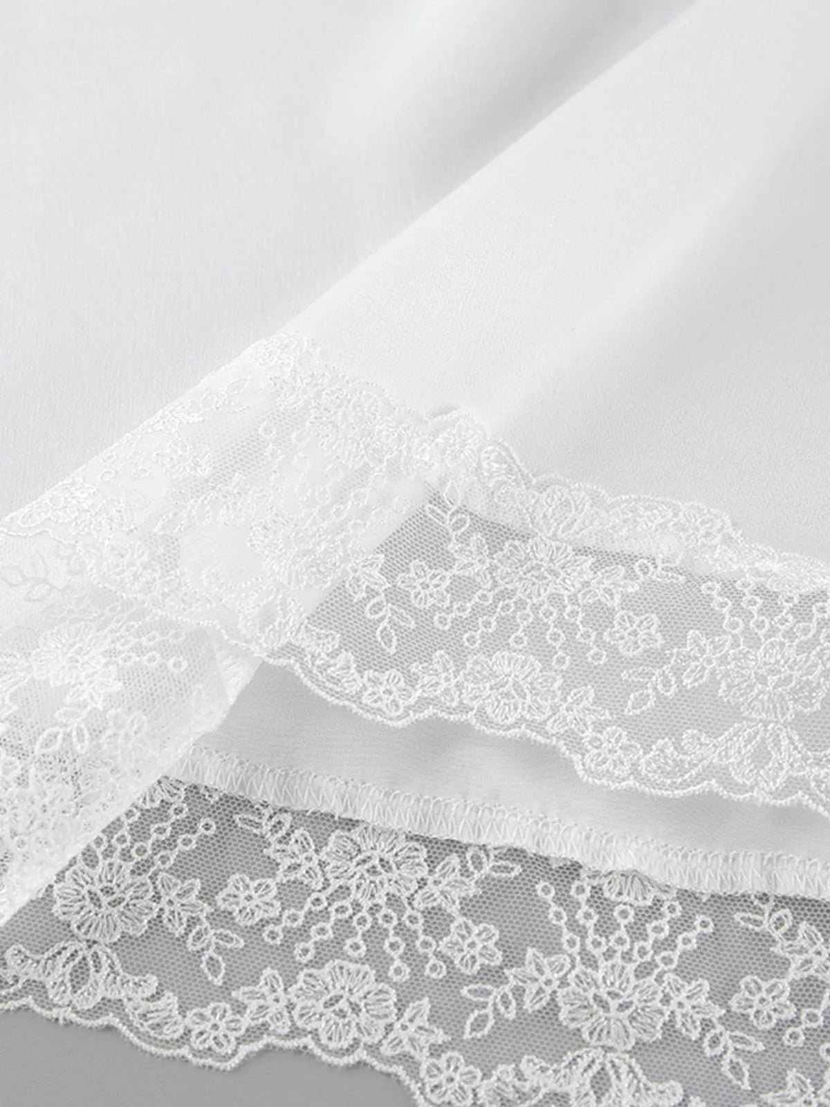 Lace Detail Short Sleeve Top and Skirt Set, view 11