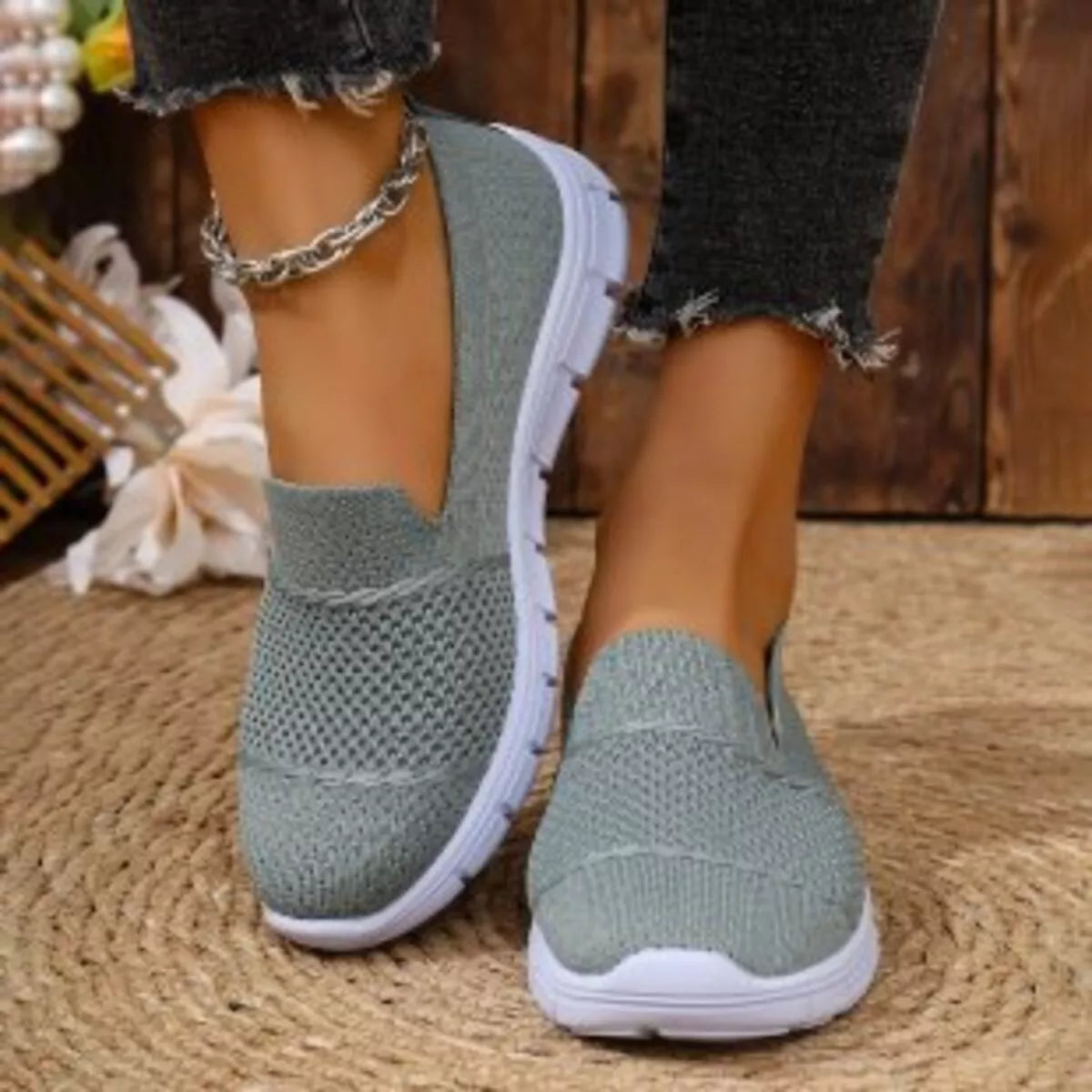 Round Toe Flats Slip-Ons - Lilixa.store