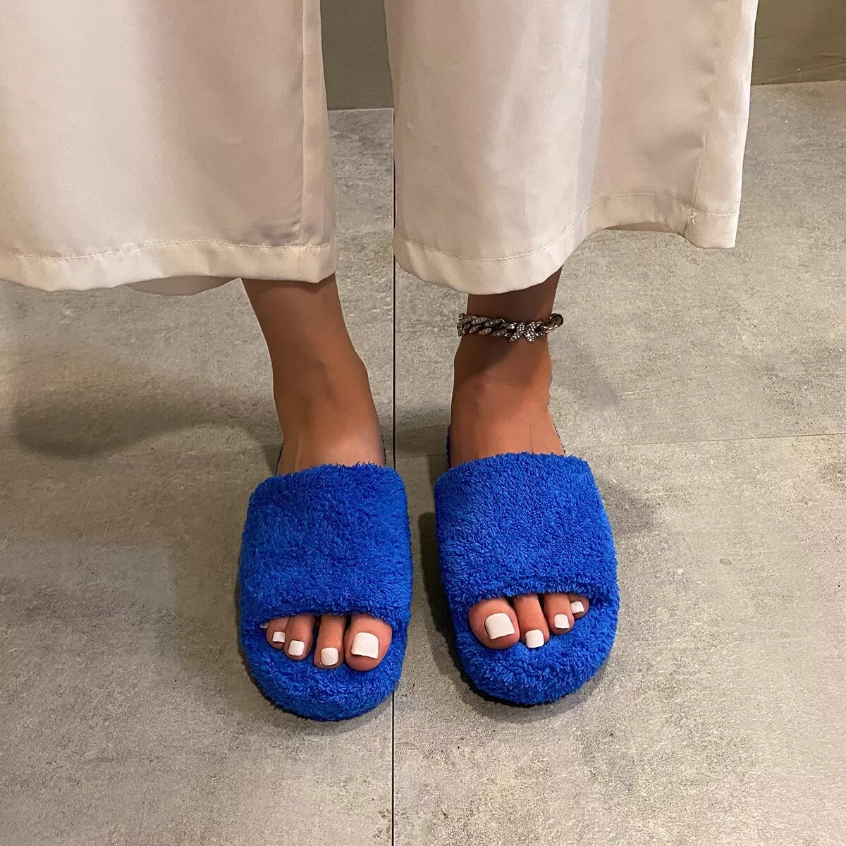 Open Toe Platform Slippers - Lilixa.store