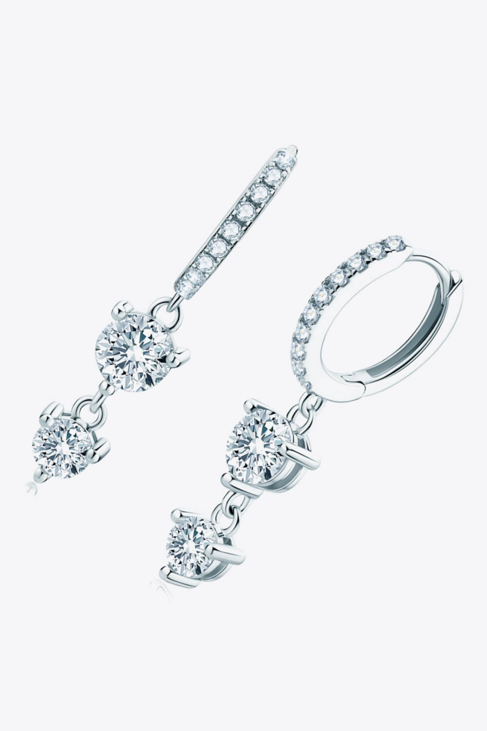 Adored Be The One Moissanite Drop Earrings - Lilixa.store