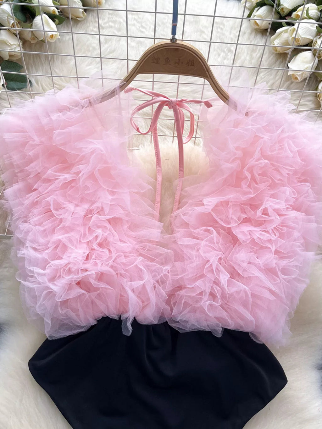 Ruffle Trim Sleeveless Bodysuit - Lilixa.store