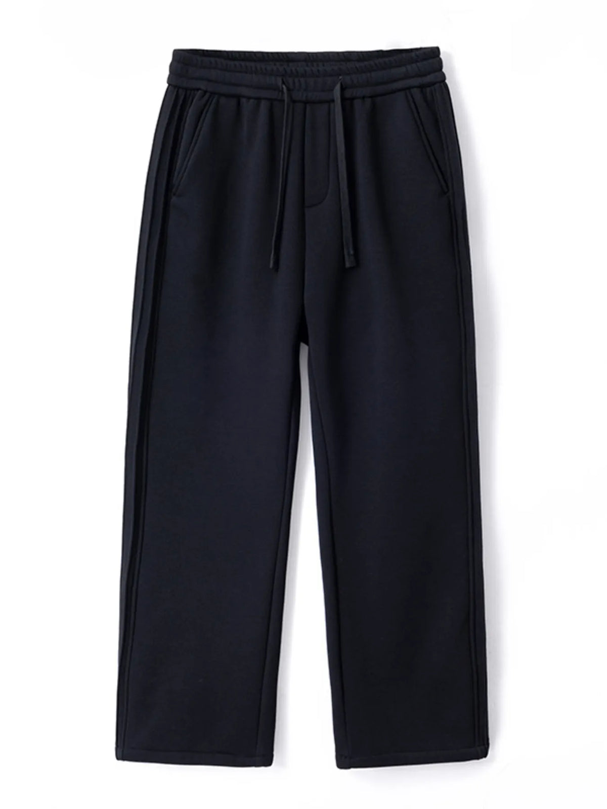 Men's Plus Size Casual Loose Fit Pants in Black