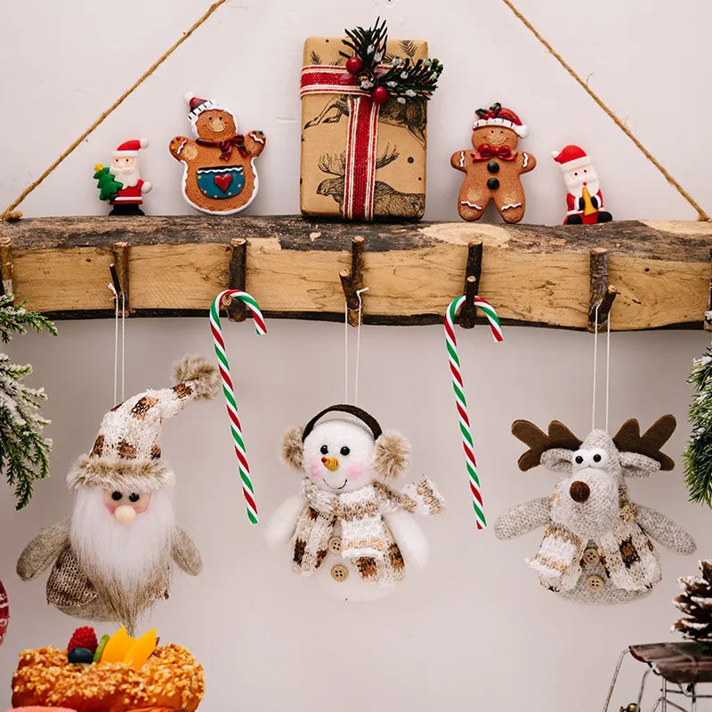 Santa Snowman Reindeer Hanging Ornament - Lilixa.store