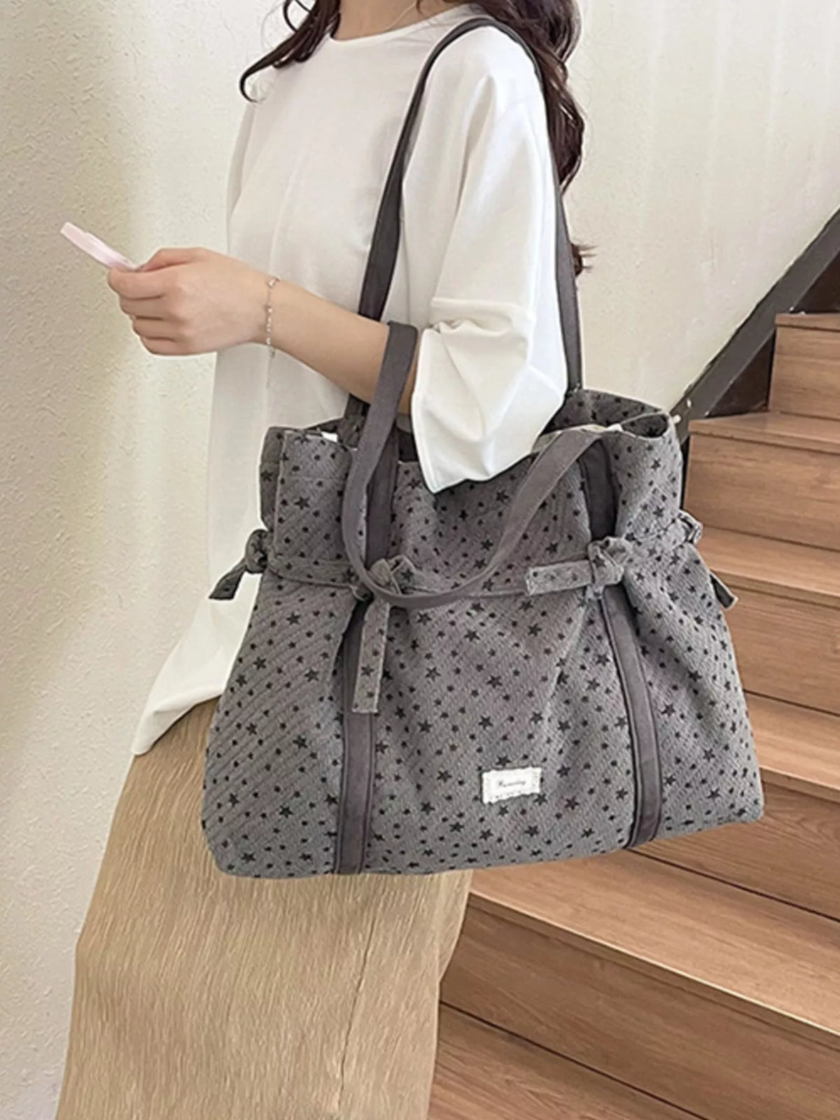 Star-Patterned Casual Shoulder Bag - Lilixa.store