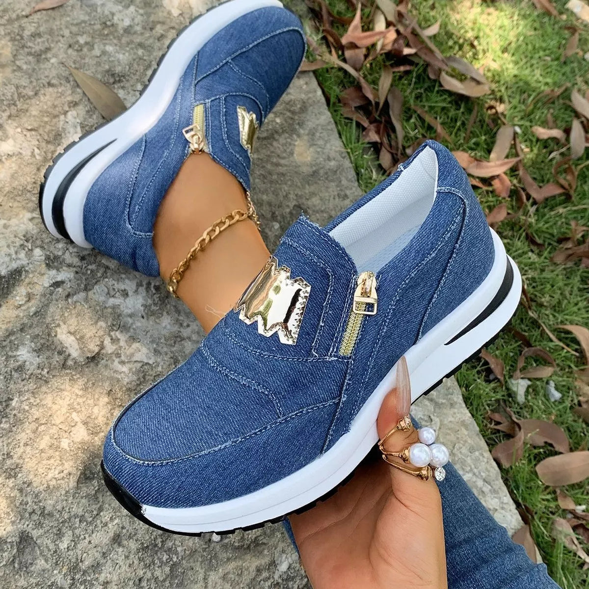 Round Toe Platform Slip-Ons, view 11