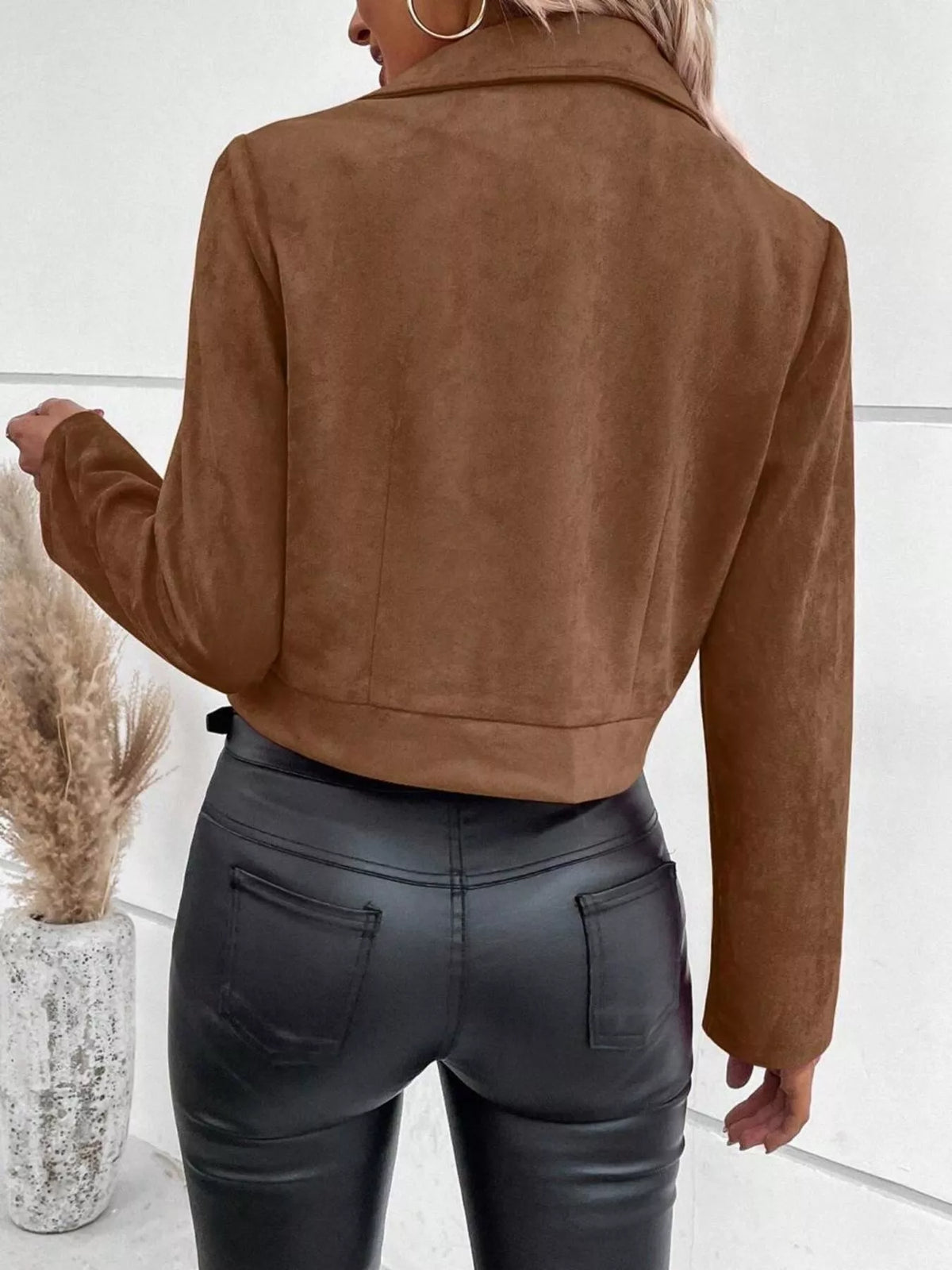 Zip Up Cropped Jacket, view 8