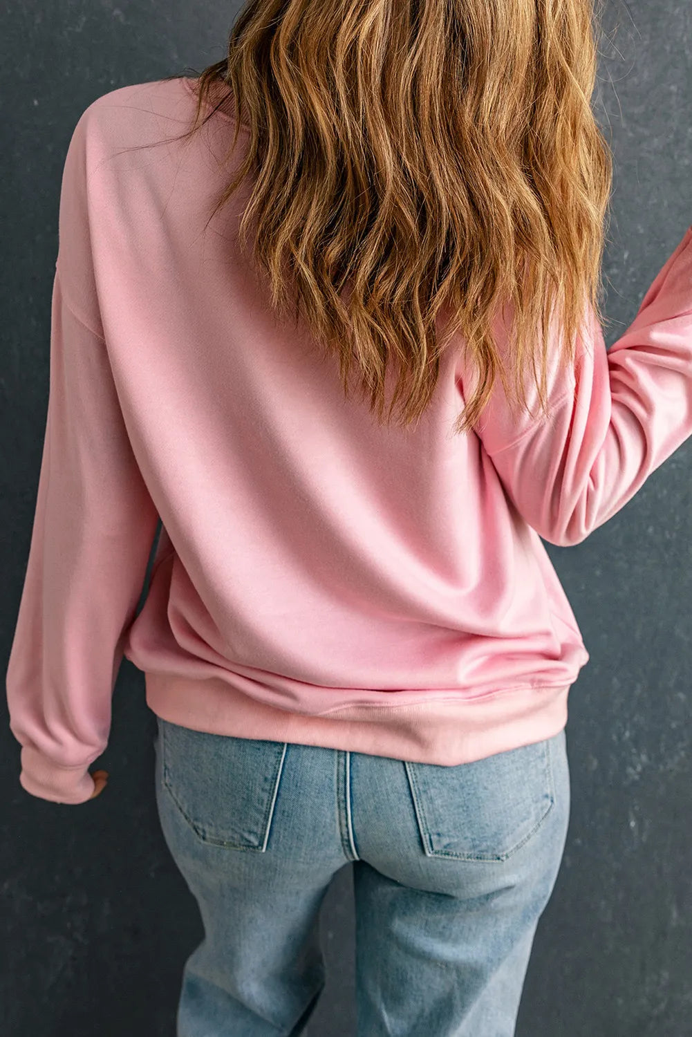 Ghost & Bow Round Neck Long Sleeve Sweatshirt - Lilixa.store
