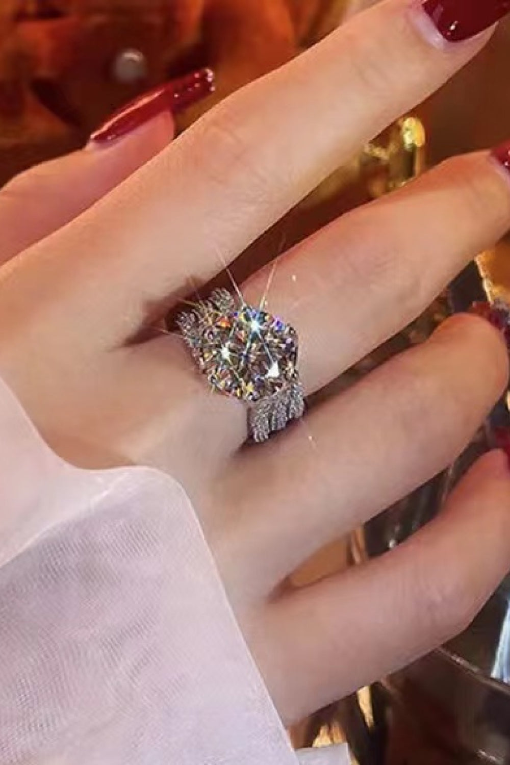 Adored 3 Carat Moissanite Three-Layer Ring - Lilixa.store