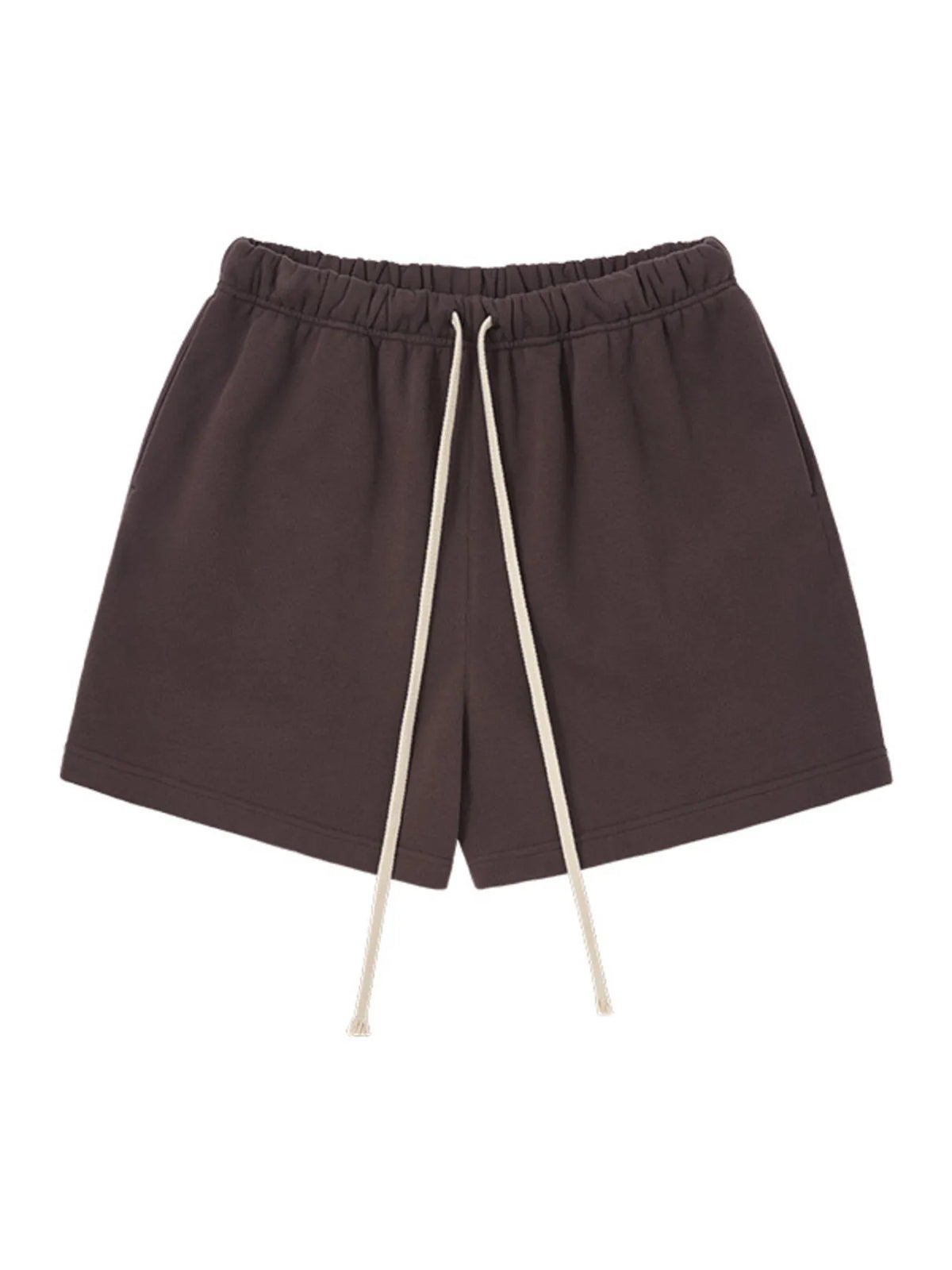 Men's Drawstring Loose Fit Shorts in Dark Coffee
