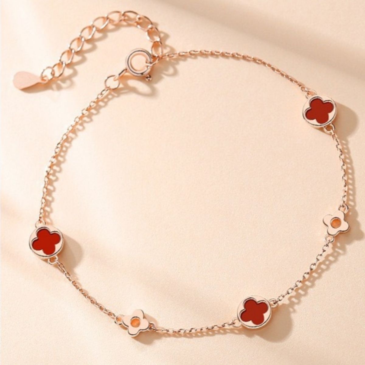 925 Sterling Silver Four Leaf Clover Bracelet - Lilixa.store